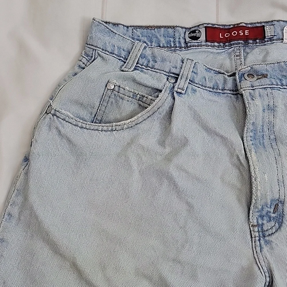 Levis Vintage SilverTab Loose Fit Mens Jean Shorts Light Wash size 36 from 1997